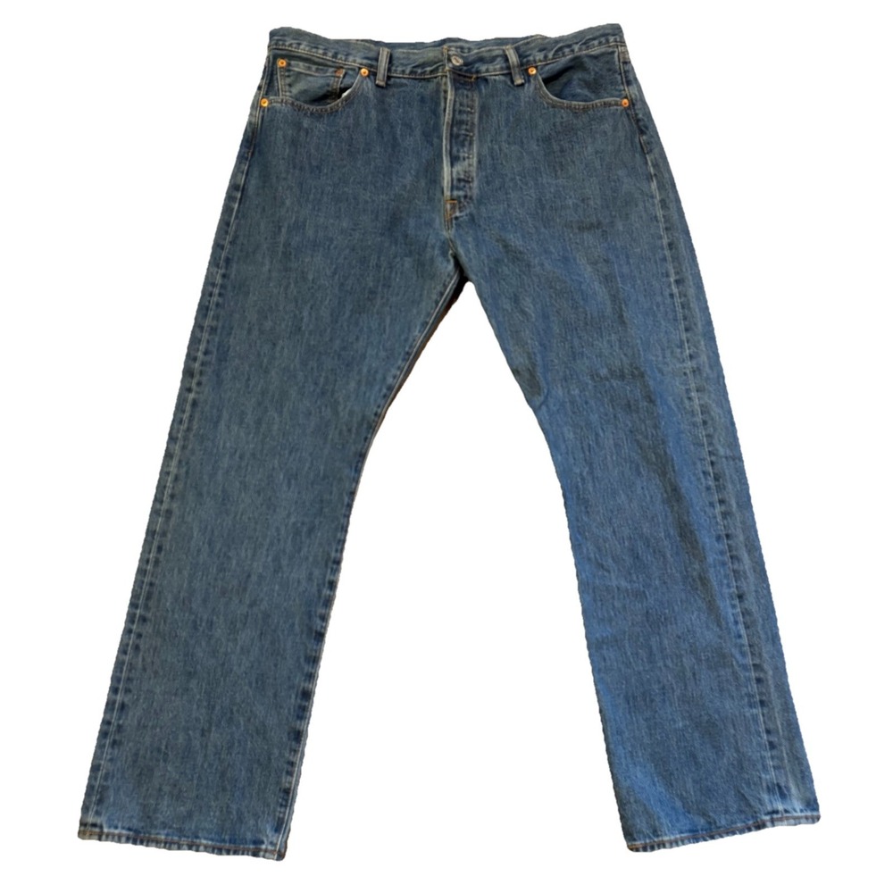 Levis 501 Denim Jeans Mens Size 40 X 30 Original‎ Fit Button Fly Medium Wash 1M
